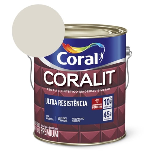 Esmalte Sintético Coralit Ultra Resistencia Acetinado Gelo 3.6l Coral - Imagem principal - f4b4ead9-0821-4239-9fae-c99d4950cd52