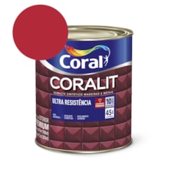 Esmalte Sintético Coralit Ultra Resistencia Alto Brilho Vermelho 900ml Coral
