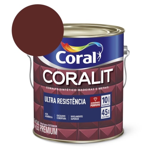 Esmalte Sintético Coralit Ultra Resistencia Alto Brilho Vermelho Goya 3.6l Coral - Imagem principal - 323de6c2-90a0-4b42-9bba-661e003900ea