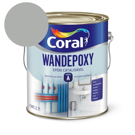 Esmalte Sintetico Epoxi Catalisavel Brilho Wandepoxy Platina Coral 2.7L - Imagem principal - 03dc5516-5bdd-4fda-b438-befa40dd6fae