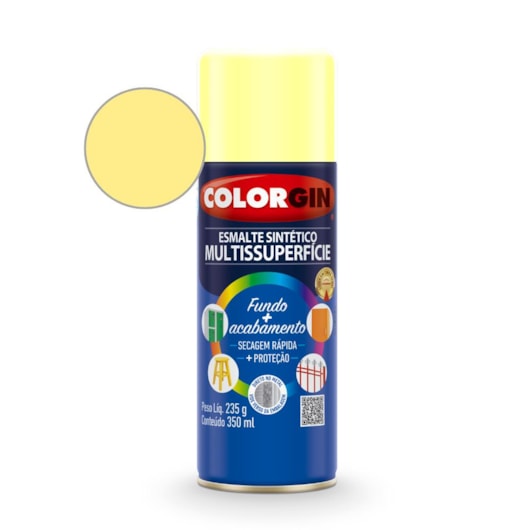 Esmalte  Sintético Marfim Colorgin 235g - Imagem principal - a9a6d798-4f6b-4cba-8818-b25997ae0891