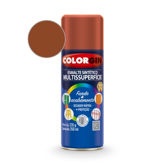 Esmalte  Sintético Marrom  Colorgin 235g - Imagem principal - 6075cb17-4363-4191-804e-0c59a3fb0183