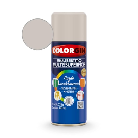 Esmalte  Sintético Platina Colorgin 235g - Imagem principal - 56c3e816-7557-4f25-90ee-05155f9f6302