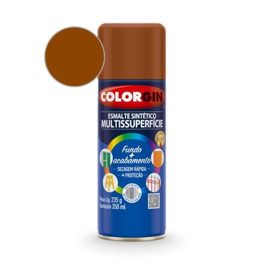 Esmalte  Sintético  Tabaco Colorgin 235g - Imagem principal - 0921d038-88c9-4c25-aa8d-0bbcec40f362