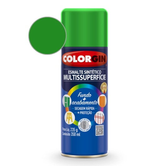 Esmalte  Sintético Verde Colorgin 235g - Imagem principal - 5cbd8455-6f33-4ea4-9177-f81bda0300bf