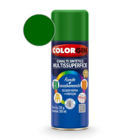 Esmalte  Sintético Verde Folha Colorgin 235g - Imagem principal - ec87b980-c7f6-4e1b-a3d7-8b85c991999c