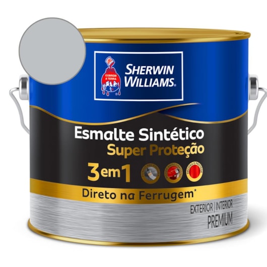 Esmalte Super Protetor Alumínio Brilhante Sherwin Williams 0,9L - Imagem principal - 387542a6-a4ff-4fe7-98f6-afe9879cffe4