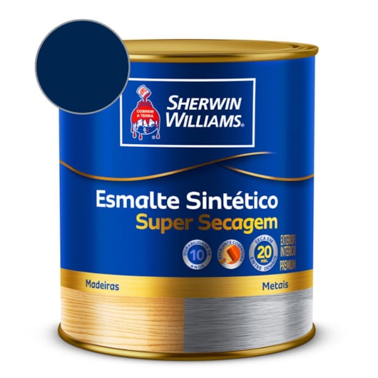 Esmalte Super Secagem Alto Brilho Azul Del Rey Sherwin Williams 0,9L - Imagem principal - 9fc42a88-e47a-47c3-9f46-1df14ee7adfc