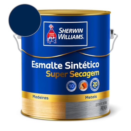 Esmalte Super Secagem Alto Brilho Azul Del Rey Sherwin Williams 3,6L - Imagem principal - 1650d55e-e717-47bc-8a9a-55887ee6767b