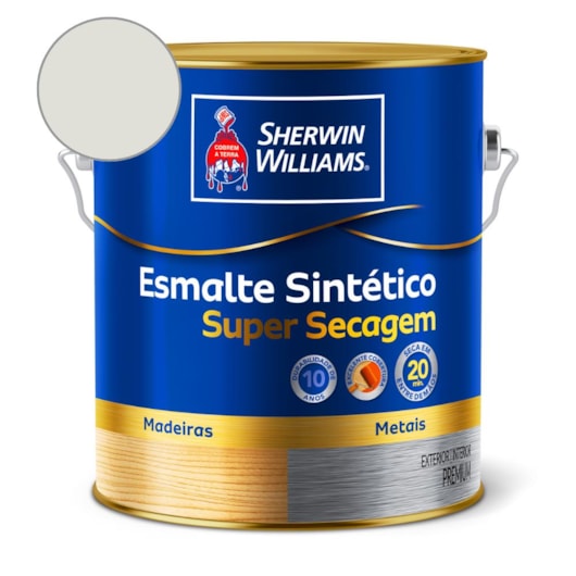 Esmalte Super Secagem Alto Brilho Branco Gelo Sherwin Williams 3,6L - Imagem principal - 8ac9eea4-8269-4e6b-9441-e5a986fccdff