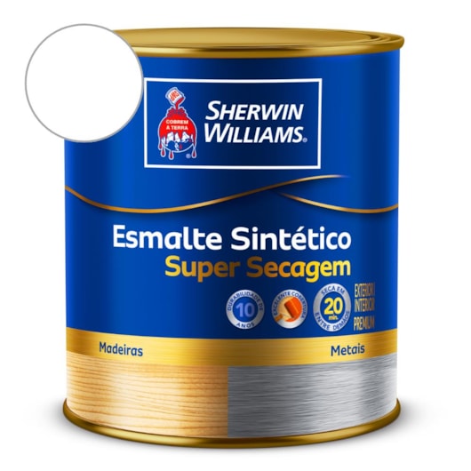 Esmalte Super Secagem Alto Brilho Branco  Sherwin Williams 0,9L - Imagem principal - 421639f3-da7a-4dde-82c1-9345445a2566
