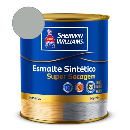 Esmalte Super Secagem Alto Brilho Platina Sherwin Williams 0,9L - Imagem principal - 329740d8-a0a6-4661-82e1-7f685ad92cad