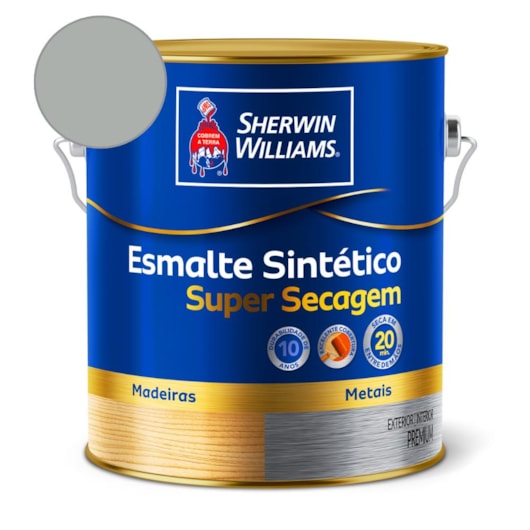 Esmalte Super Secagem Alto Brilho Platina Sherwin Williams 3,6L - Imagem principal - 85baa646-7bed-4967-9cc6-86f10dd9e283