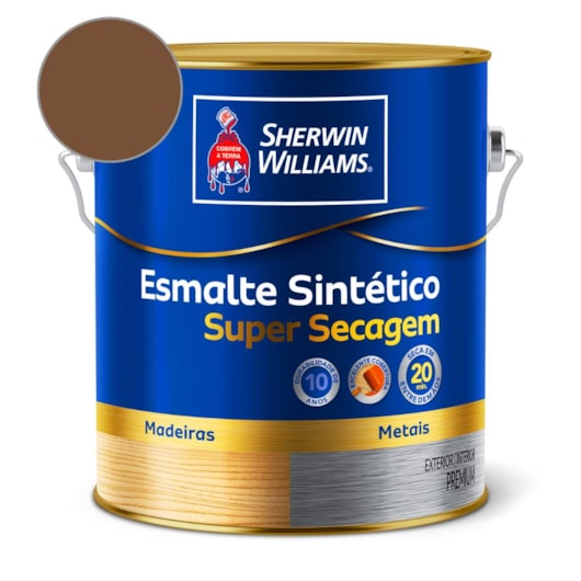 Esmalte Super Secagem Alto Brilho Tabaco Sherwin Williams 3,6L - Imagem principal - 0534541e-50b2-4537-af78-b24678367bd9