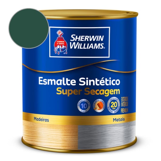 Esmalte Super Secagem Alto Brilho Verde Colonial Sherwin Williams 0,9L - Imagem principal - b6a991a6-40a7-481b-b5b2-ccb6dd3662f2