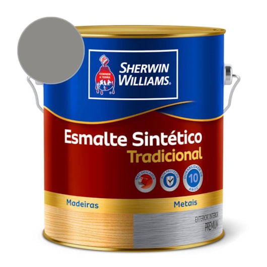 Esmalte Tradicional Alto Brilho Alumínio Sherwin Williams 3,6L - Imagem principal - fe0c39d8-83b2-42b9-9974-a99f6bcba4bb