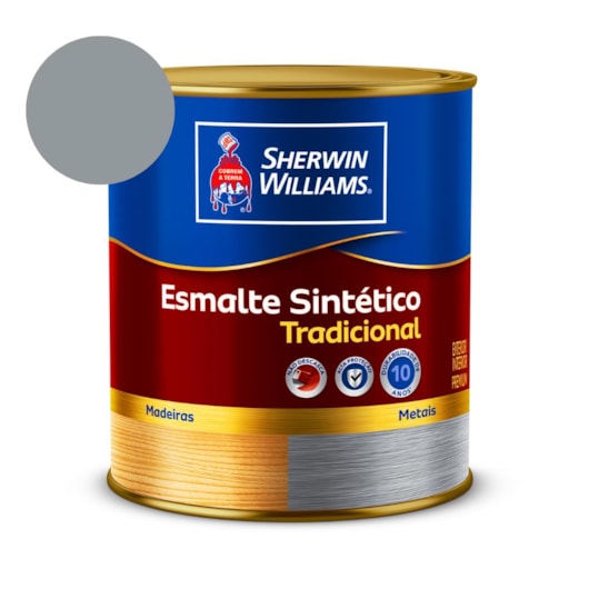 Esmalte Tradicional Alto Brilho Cinza Médio Sherwin Williams 0,9L - Imagem principal - 3207b678-4f40-42b2-bb05-5596a411859d