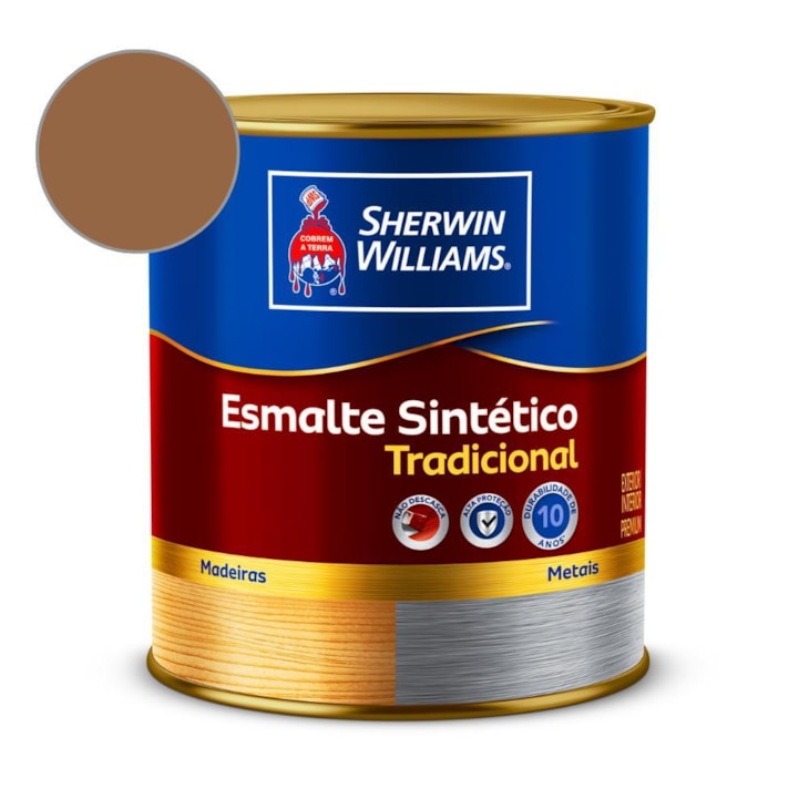 Esmalte Tradicional Alto Brilho Marrom Conhaque Sherwin Williams 3,6L
