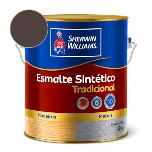 Esmalte Tradicional Alto Brilho Marrom Sherwin Williams 3,6L - Imagem principal - 1d141055-1637-40da-8bf7-1bc3c00490fb