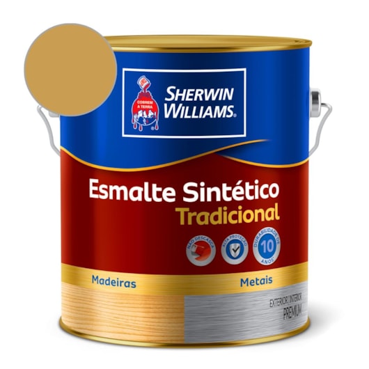 Esmalte Tradicional Alto Brilho Ouro Sherwin Williams 0,9L - Imagem principal - 5107b73a-a5f4-456a-8560-75ab4d7531af