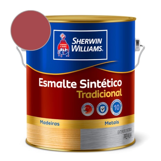 Esmalte Tradicional Alto Brilho Vermelho Sherwin Williams 0,9L - Imagem principal - e33f0ce2-6b56-4340-ab27-247d013b6e57