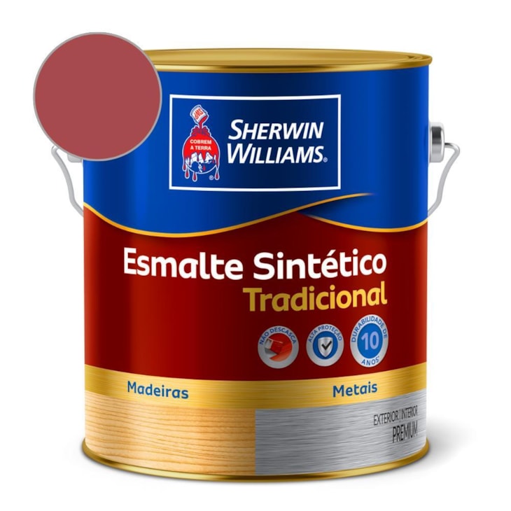 Esmalte Tradicional Alto Brilho Vermelho Sherwin Williams 3,6L