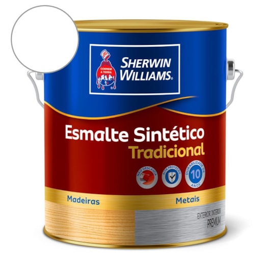 Esmalte Tradicional Branco Fosco Sherwin Williams 3,6L - Imagem principal - b76388e7-c416-4f47-8832-a9b49de3d53b