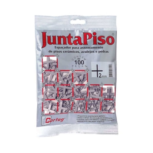 Espaçador Juntapiso 2mm Com 100 Peças Cortag - Imagem principal - 9b6e0e6c-9358-4553-86a7-0fd669c6309a