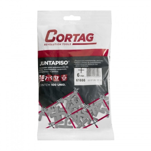 Espaçador Juntapiso 6,0mm Com 100 Peças Cortag - Imagem principal - 3b6bf503-3a92-4c9e-a1d8-1984bc4f876a