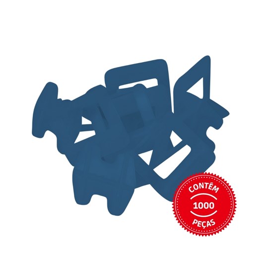 Espaçador Nivelador Caixa com 1000 Peças Slim Azul Cortag 1,0mm - Imagem principal - be7c535e-96a3-4639-9b85-08251f0bb5ce