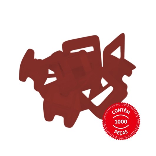 Espaçador Nivelador Caixa com 1000 Peças Slim Vermelho Cortag 1,5mm - Imagem principal - e21cac05-ab99-46da-af2a-4750b89c6f3c