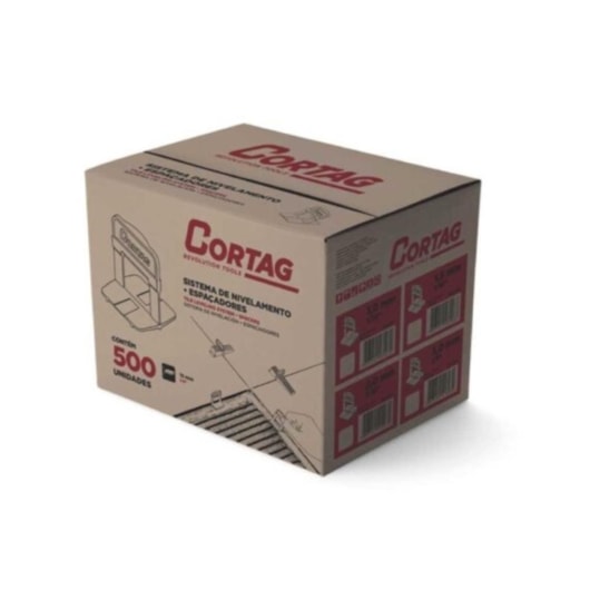 Espaçador Nivelador Caixa com 500 Peças Cortag 1,0mm - Imagem principal - 353cc23e-38fe-47d9-b21b-d9c27fdcc104