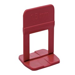 Espaçador Nivelador Slim 1,5mm Vermelho Cortag C/ 100 Peças