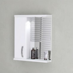 Espelheira Com 1 Lâmpada Mônaco 59,5cm Branco Rorato