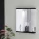 Espelheira Com 1 Lâmpada Mônaco 59,5cm Preto Rorato - 3921b657-4098-4c15-ae57-26623d596f13