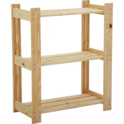 Estante Modulare Em Madeira Pinus Com Acabamento Natural Com 3 Prateleiras Tramontina Estante Modulare Em Madeira Pinus Com Acabamento Natural Com 3 Prateleiras Tramontina