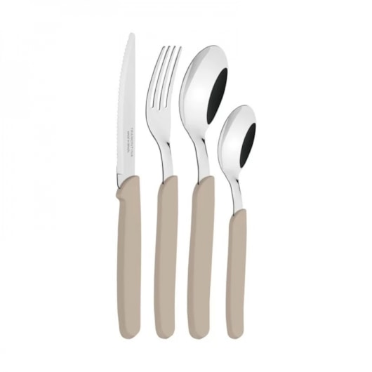Faqueiro Em Inox Carmel Com 24 Peças 23499/022 Natural Médio Tramontina - Imagem principal - 65164f3c-a576-432c-ba60-3a4dfe298945