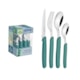 Faqueiro Em Inox Carmel Com 24 Peças Turquesa Médio Tramontina - 55fc7038-2c0a-45a6-9157-97806f740c39