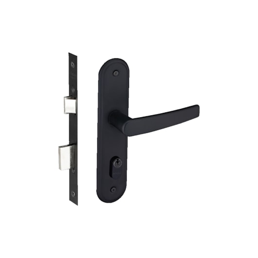 Fechadura Concept 401 Externo Preto Pado 40mm - Imagem principal - 7fb27fe4-950e-49f4-98ee-eef6248b89ae