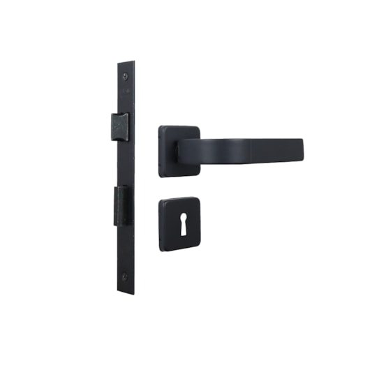 Fechadura Interna Roseta Módena Preto Fosco MGM 4cm - Imagem principal - 73207fab-1588-4e43-bd88-3dca5ab9dc9c