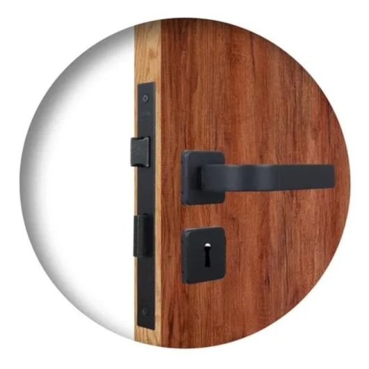 Fechadura Interna Roseta Módena Preto Fosco MGM 4cm - Imagem principal - 530ea7db-48ce-40af-89da-5a36cbf81fac