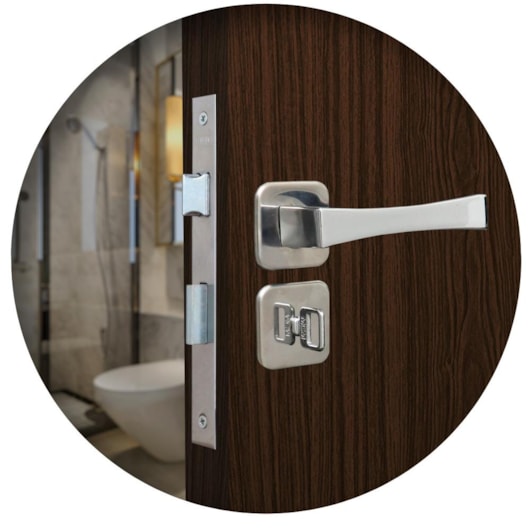 Fechadura Para Banheiro Paris Roseta Cromado MGM 40mm - Imagem principal - 462fd213-5176-420d-9a70-03f1cc22b511