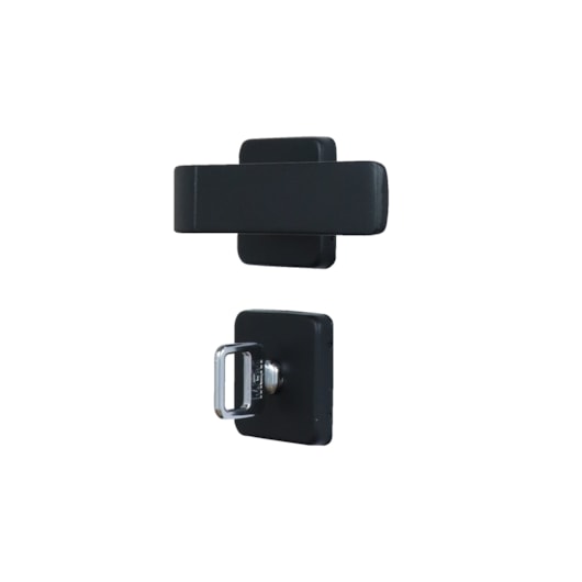 Fechadura Para Banheiro Roseta Módena Preto Fosco MGM 4cm - Imagem principal - 84a68159-c6aa-42bc-97ec-ec925eb61863