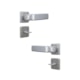 Fechadura Para Porta De Banheiro Roseta Firenze Alumínio MGM 40mm - dbd32ed7-f50c-4c4b-a89a-5f33dbb710c4