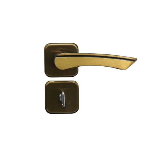 Fechadura Para Porta De Banheiro Roseta Genebra Bronze Latonado MGM 40mm - Imagem principal - 01a36562-f560-4e47-b08b-d762a8c802fd
