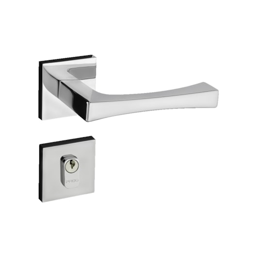 Fechadura Roseta Vivaldi Quadra Premium Cromado Externo Pado 55mm - Imagem principal - 6d072dee-5753-47f6-a9d4-857c0ce1d044