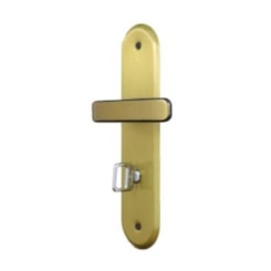 Fechadura Wc Stilo Com Alavanca Bronze Latonado MGM 40mm