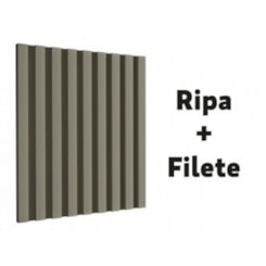 Filete De Poliestireno Cinza Titanium C/ 2 Unidades Santa Luzia 2,80m
