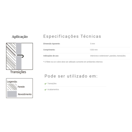 Filete J Inox Ouro Mate Mozaik 5x11x1200mm - Imagem principal - 03bab739-2380-4e35-af24-b317c37bd57c