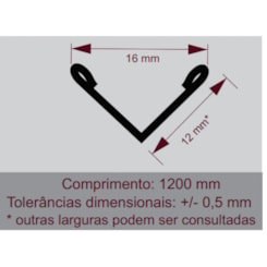 Filete V Ouro Matte Mozaik 12x1200mm